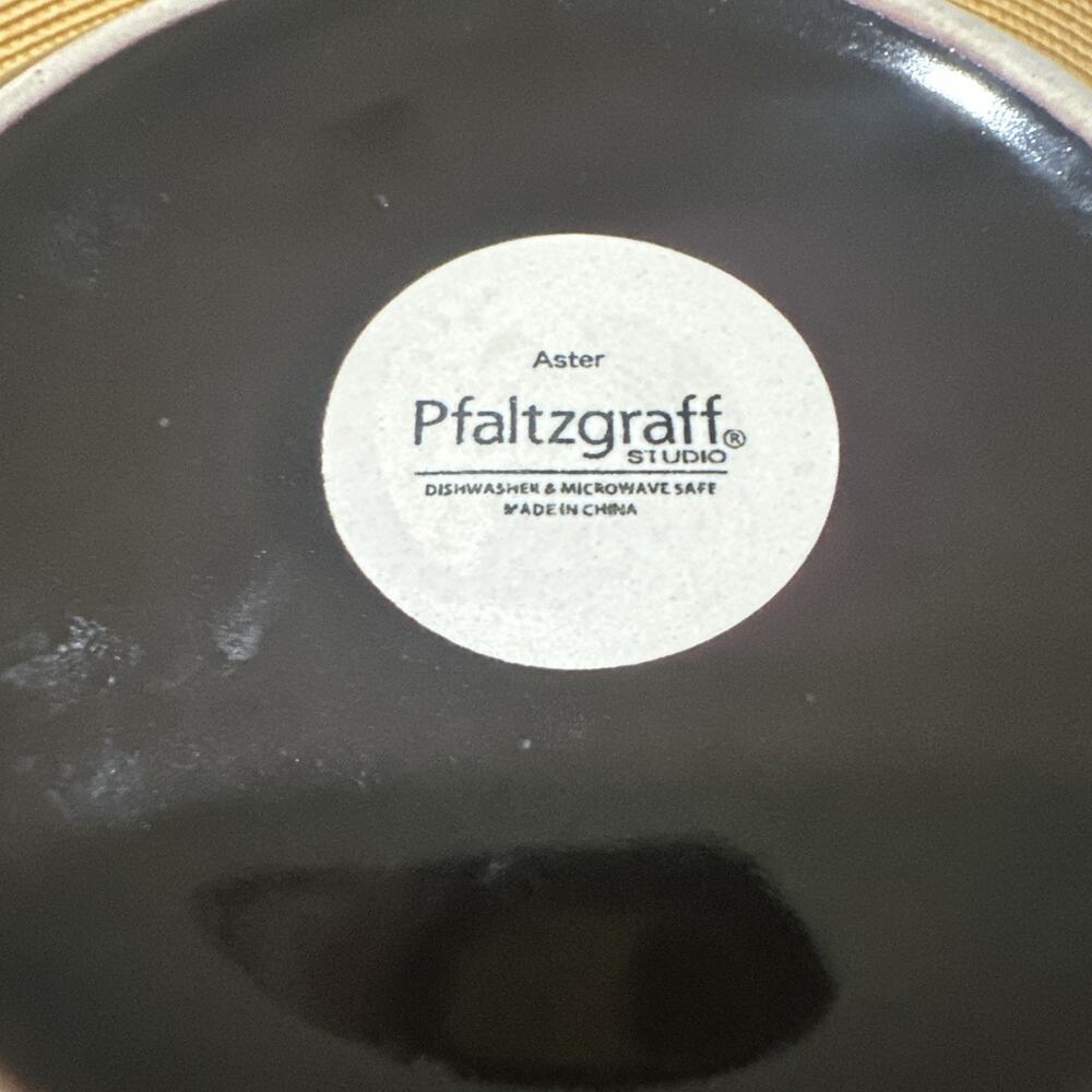 Set of 4 Pfaltzgraff Aster Floral Soup/Pasta/Cereal Bowls 7 3/4” - Picture 2 of 2